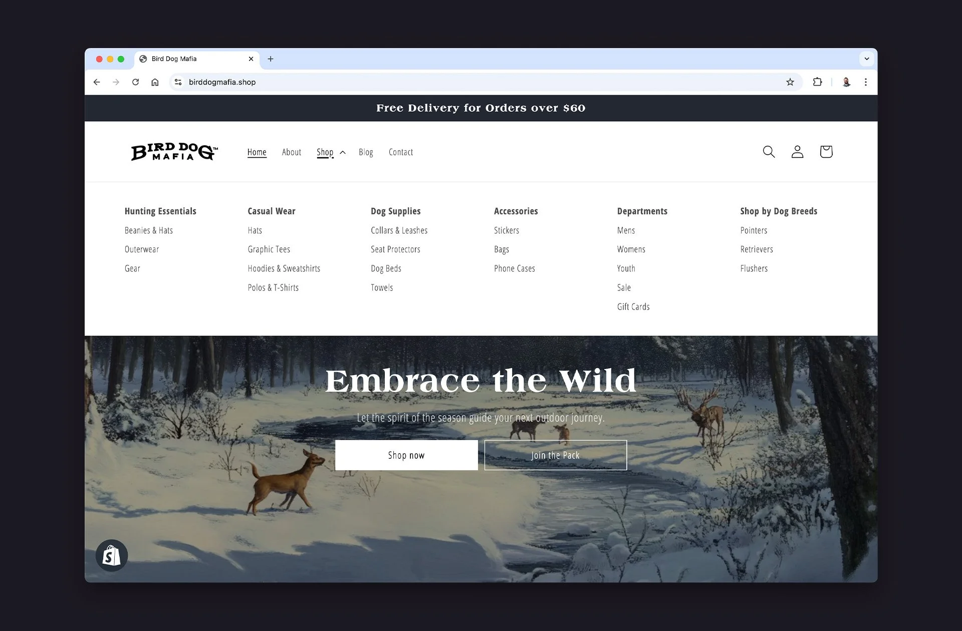 Bird Dog Mafia web experience