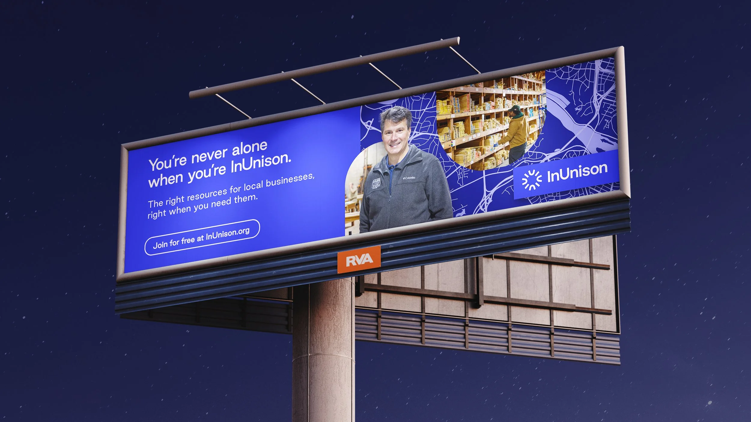 InUnison billboard mockup