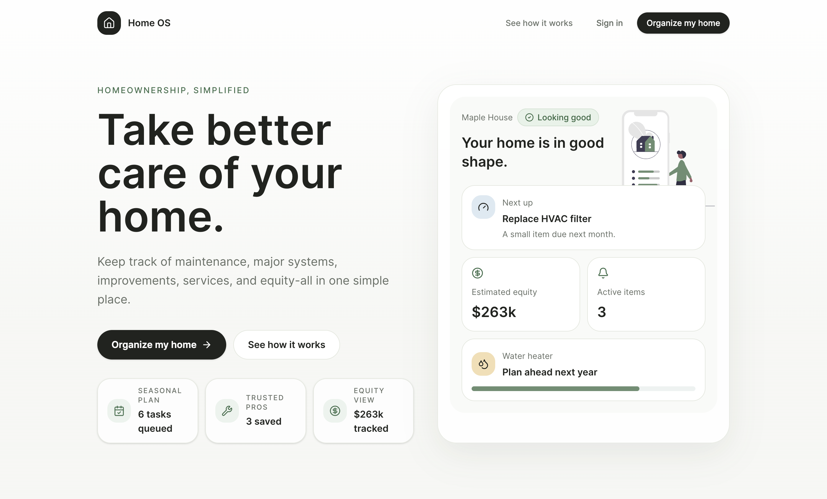Home OS public landing page